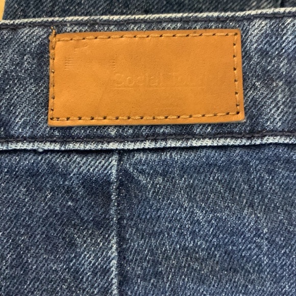 Social Tourist ultra high Rise Baggy wide leg cross over angled closure 27 - Picture 13 of 15